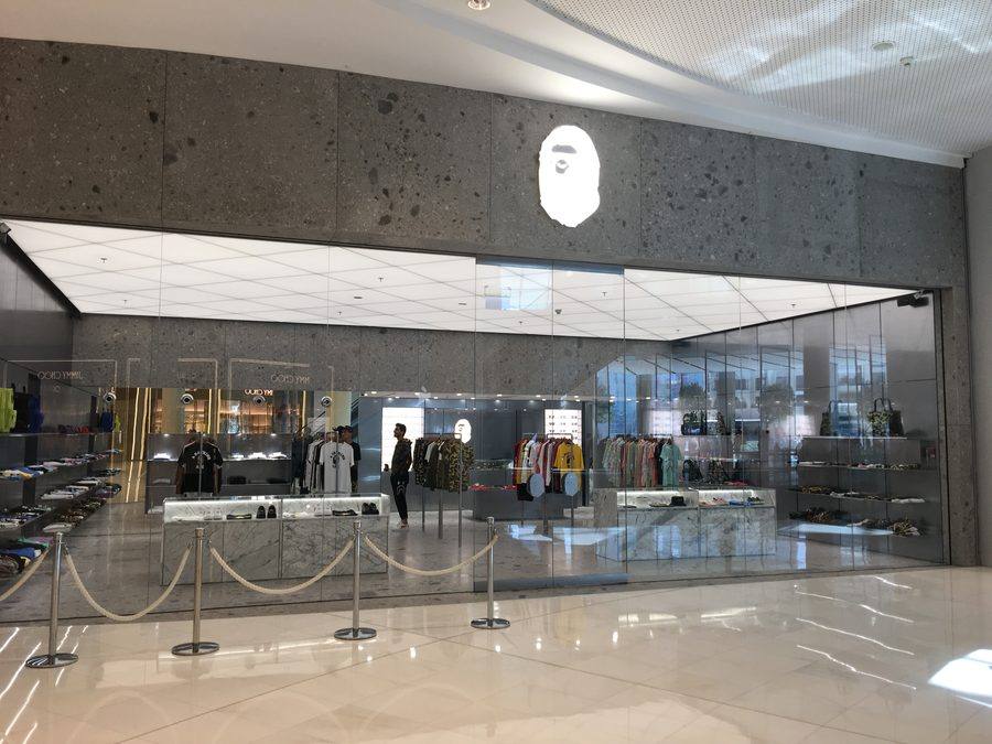 A Bathing Ape Dubai Mall — Storefront Elevation