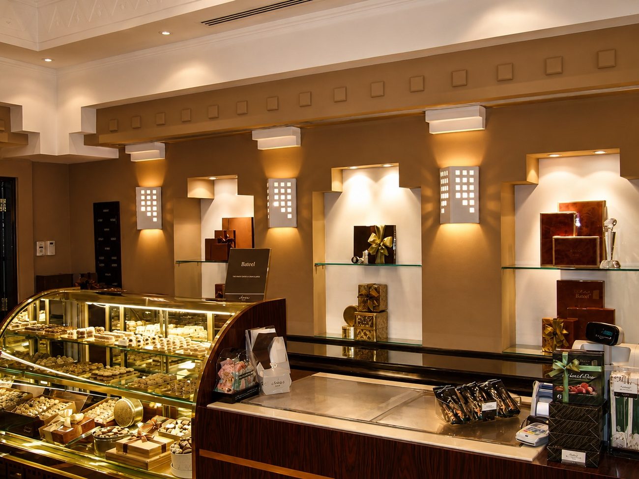 Bateel Pastry Display Counter, Gifting Shelves, BurJuman Mall, Bur Dubai