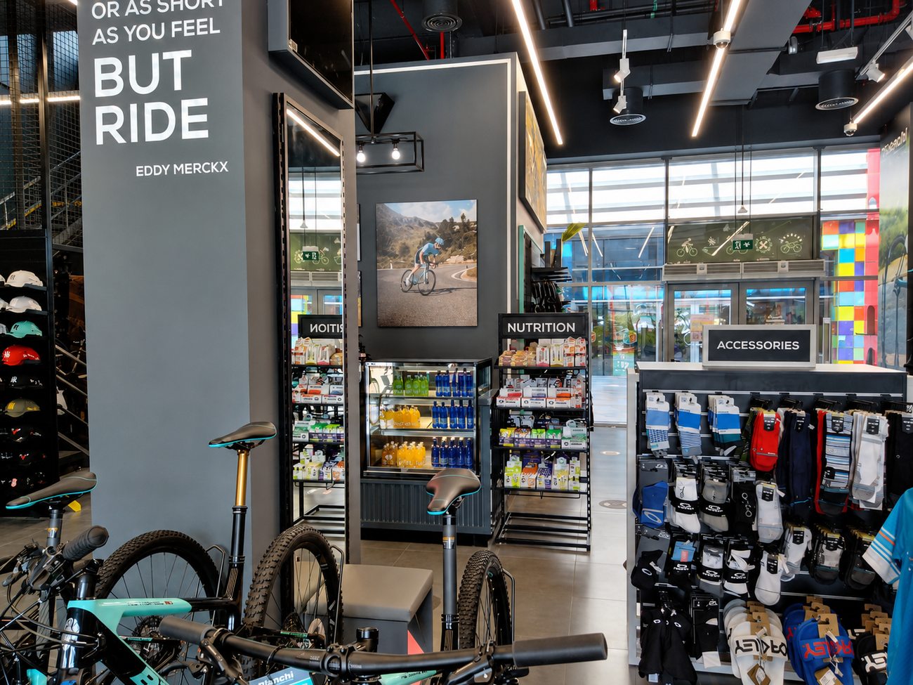 Accessories & Nutrition Area, Beyond The Bike, Al Zeina, Abu Dhabi