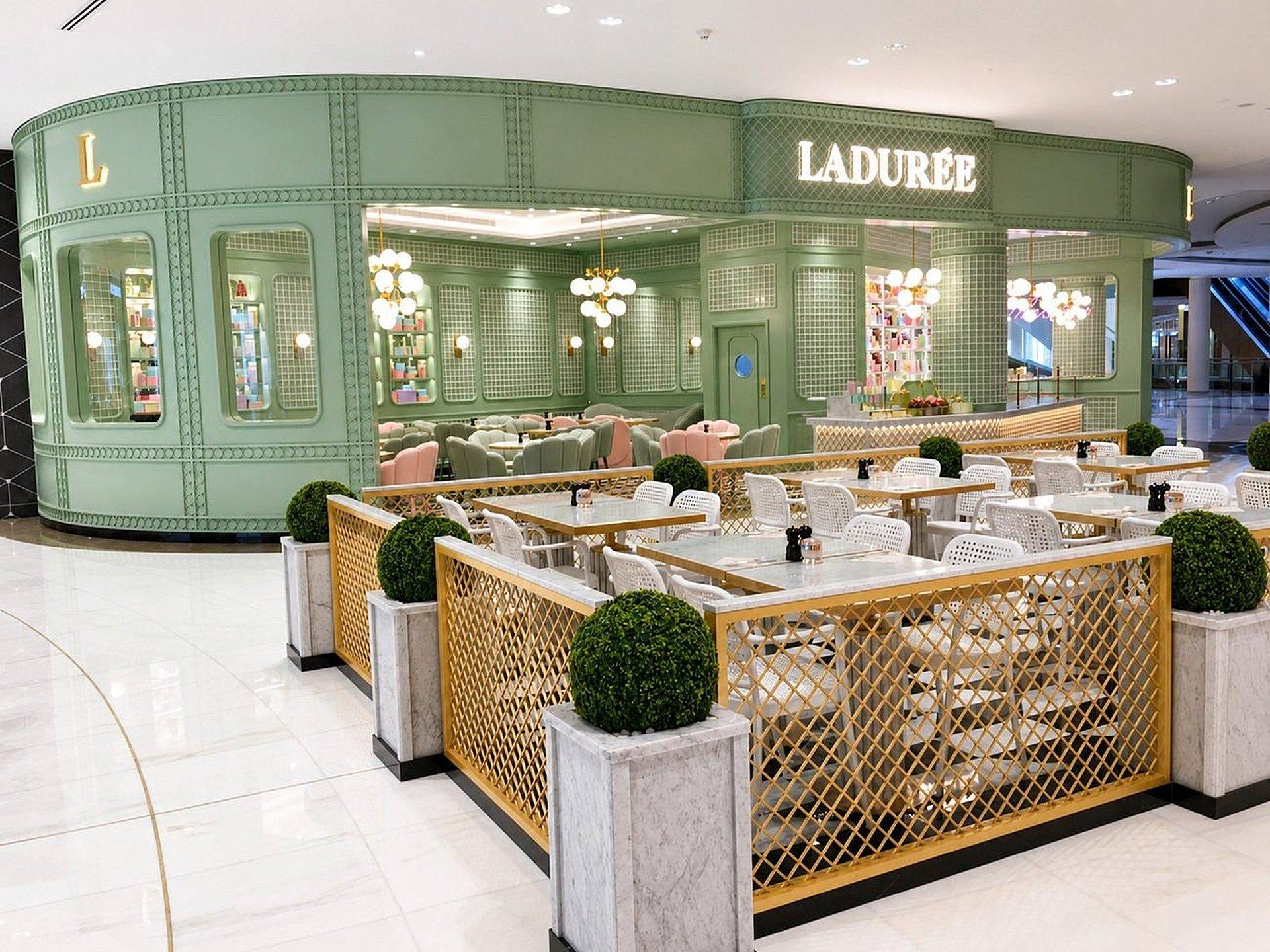 Laduree storefront, The Dubai Mall, by Davies Group UAE