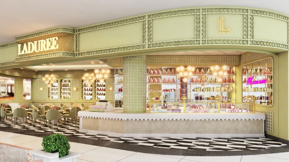 Ladurée interior design concept visual by Davies Group UAE