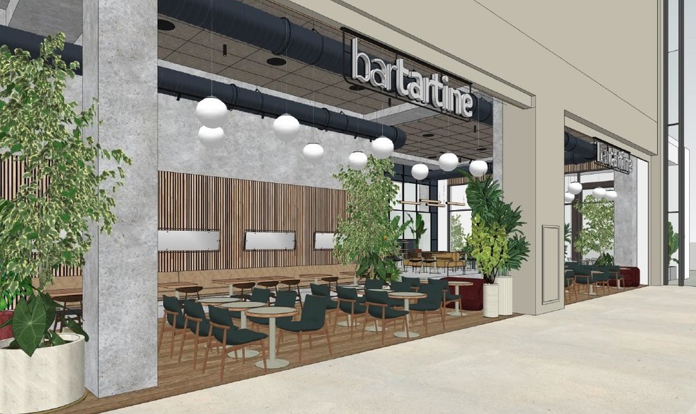 BarTartine interior design concept visual by Davies Group UAE