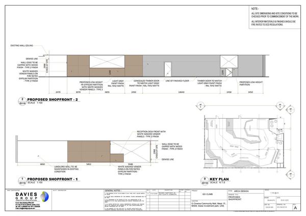 GoClimb CAD technical drawing by Davies Group UAE