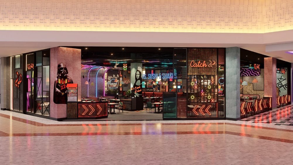 Catch 22 interior design concept visual by Davies Group UAE