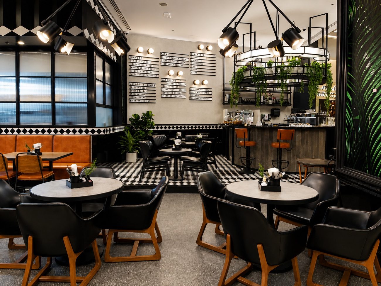 EETEN Urban Kitchen — Dining Area, Hanging Planters