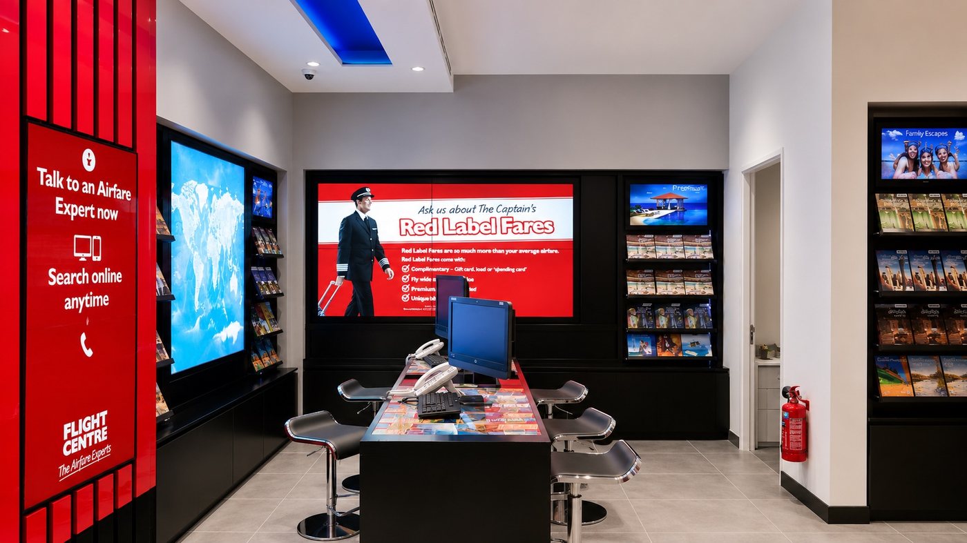 Red Label Fares Video Wall