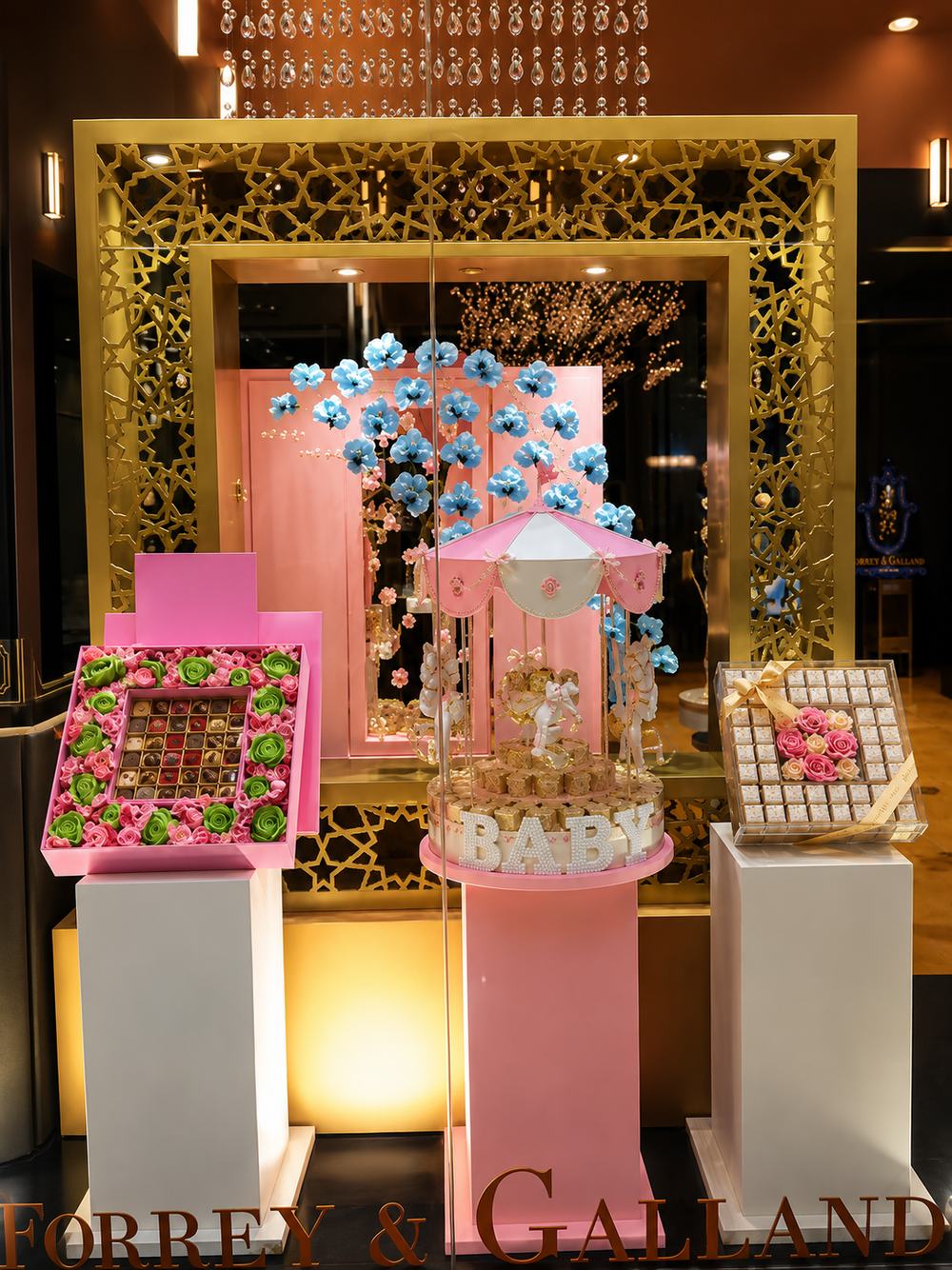 Gold Pattern Showcase Frame