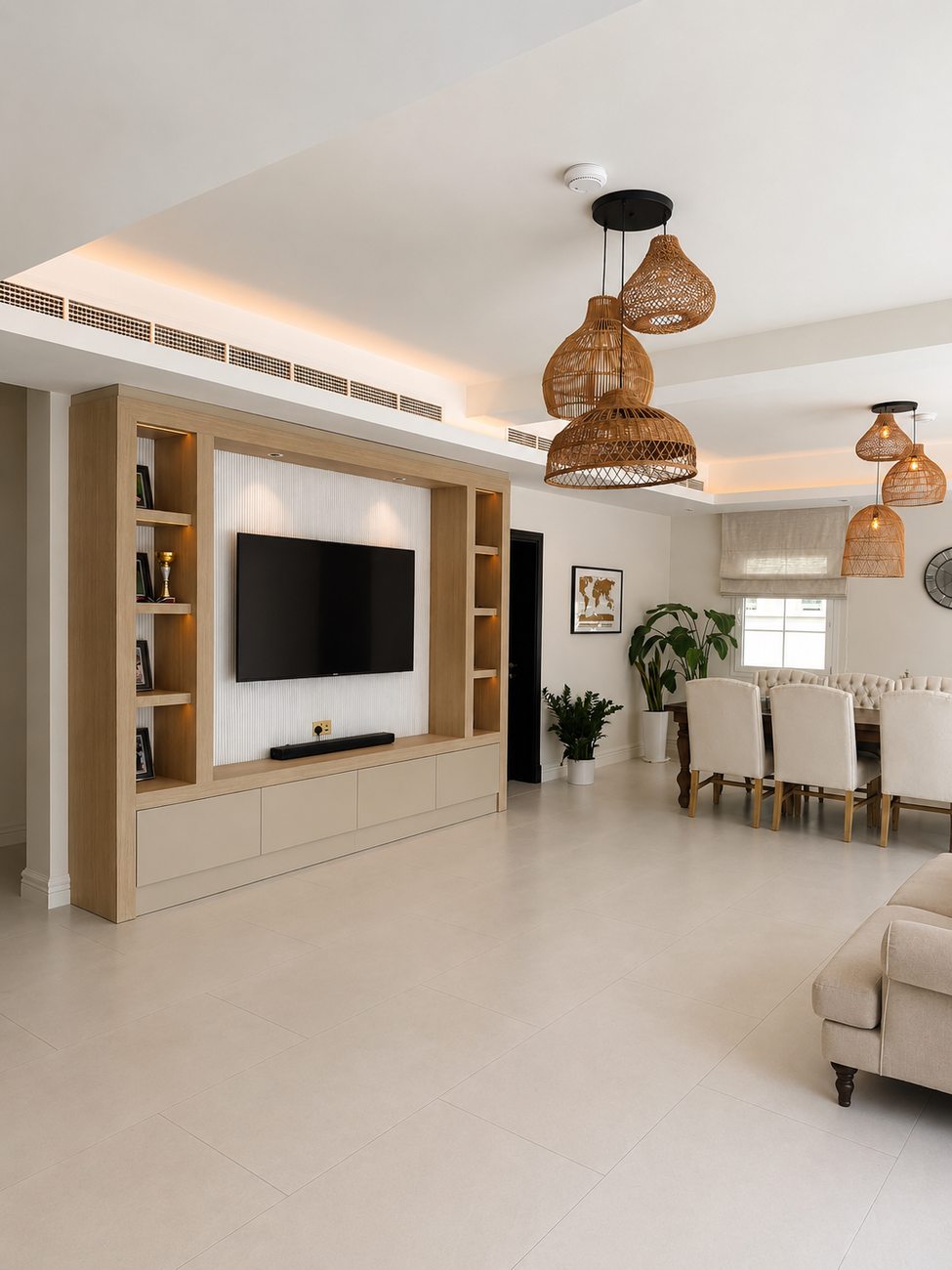 JVT Villa — Living Room & Dining Area, Wide View