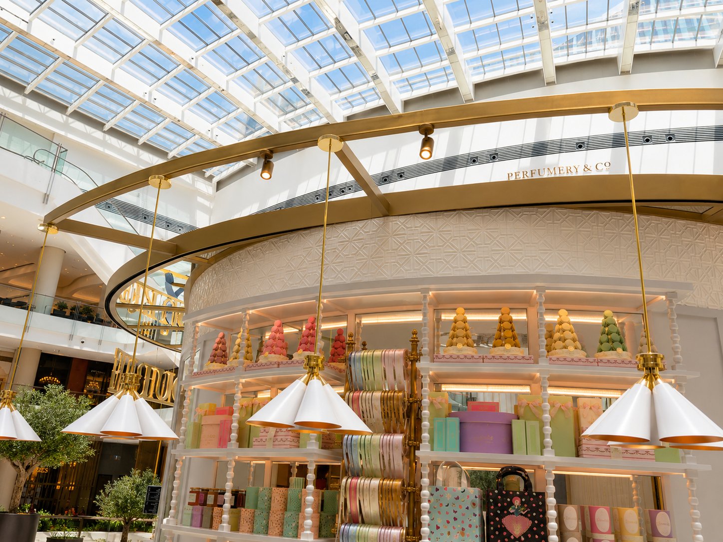 Ladurée macaron and gifting display wall, Fashion Avenue by Davies Group UAE