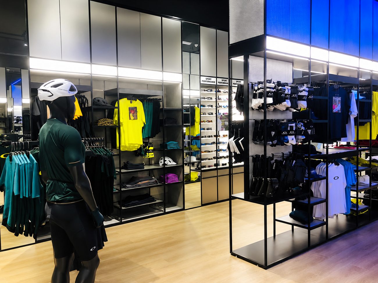 Oakley sport performance section, wide view, Yas Mall, Abu Dhabi