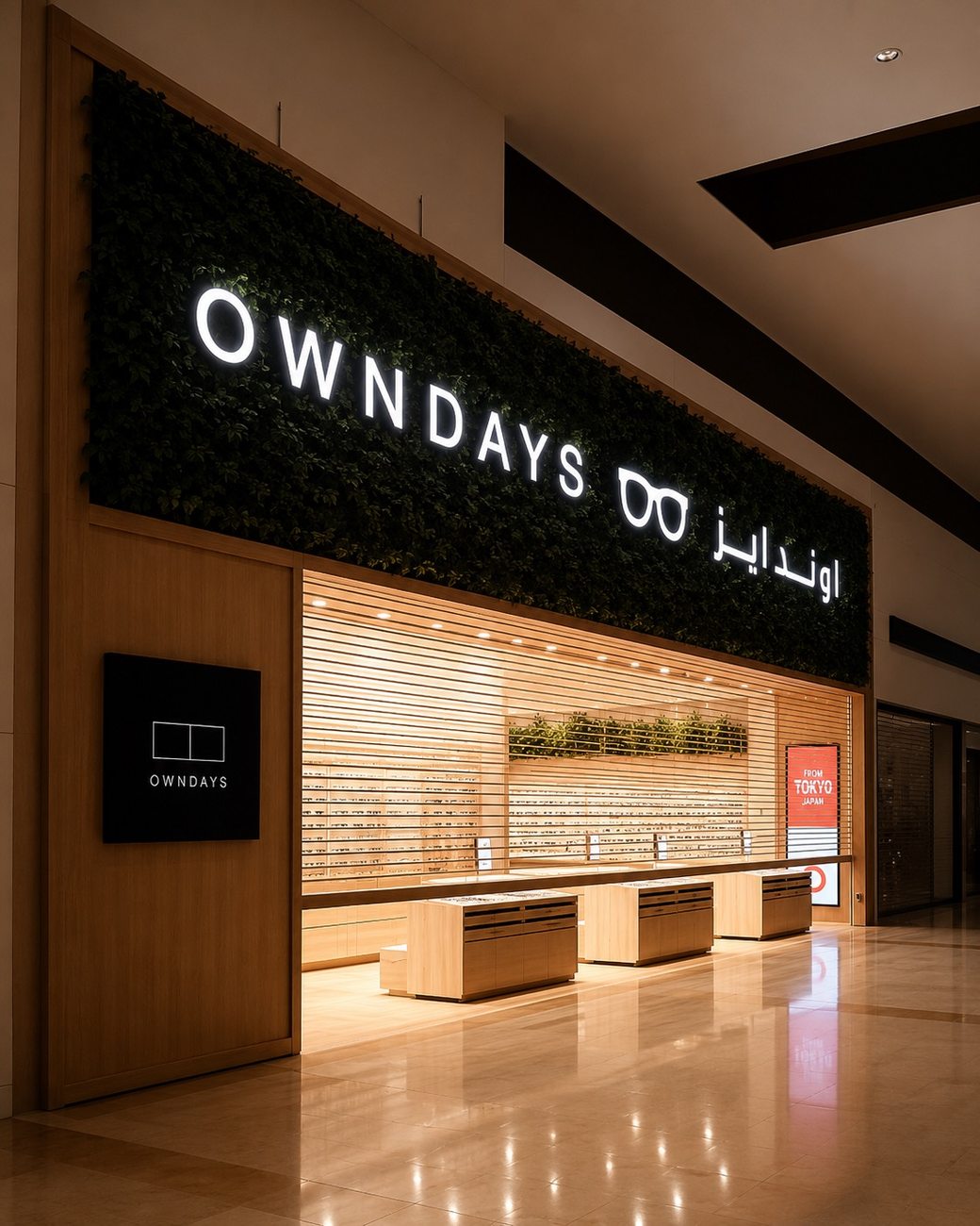 Owndays Storefront, From Tokyo Japan Signage