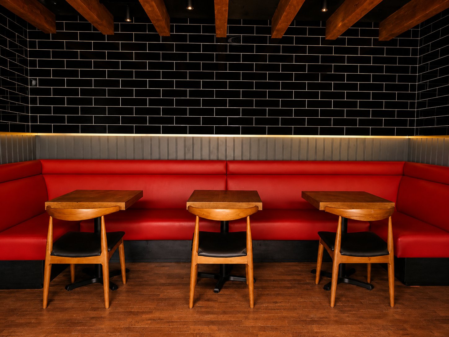 Pitfire Pizza dining area, JVC by Davies Group UAE