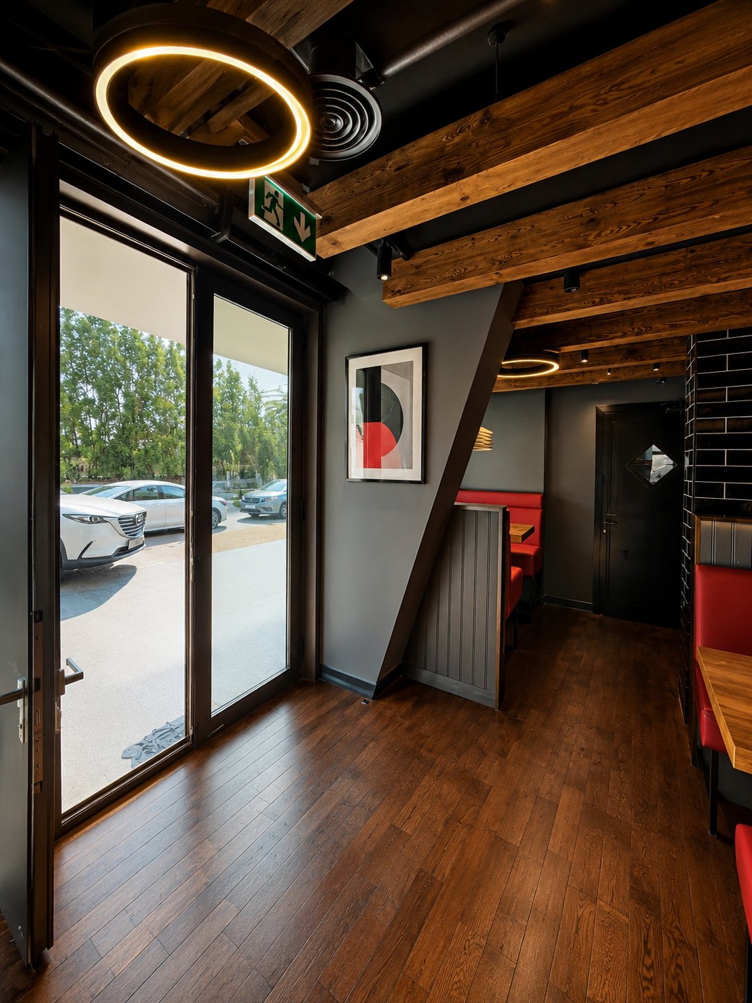 Pitfire Pizza Entrance Interior View, JVC, Dubai