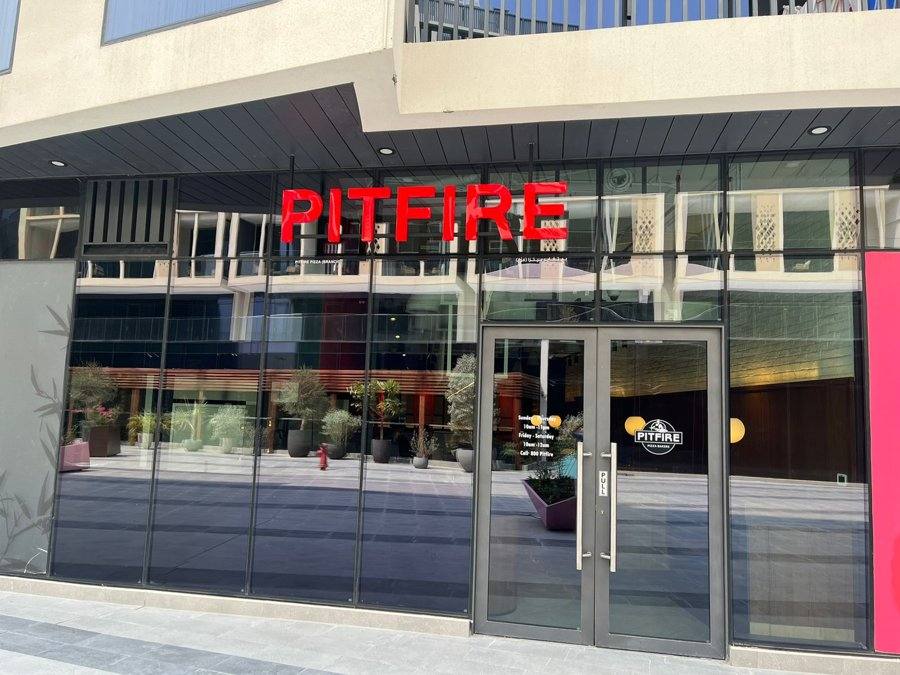 Pitfire Pizza — Storefront Entrance