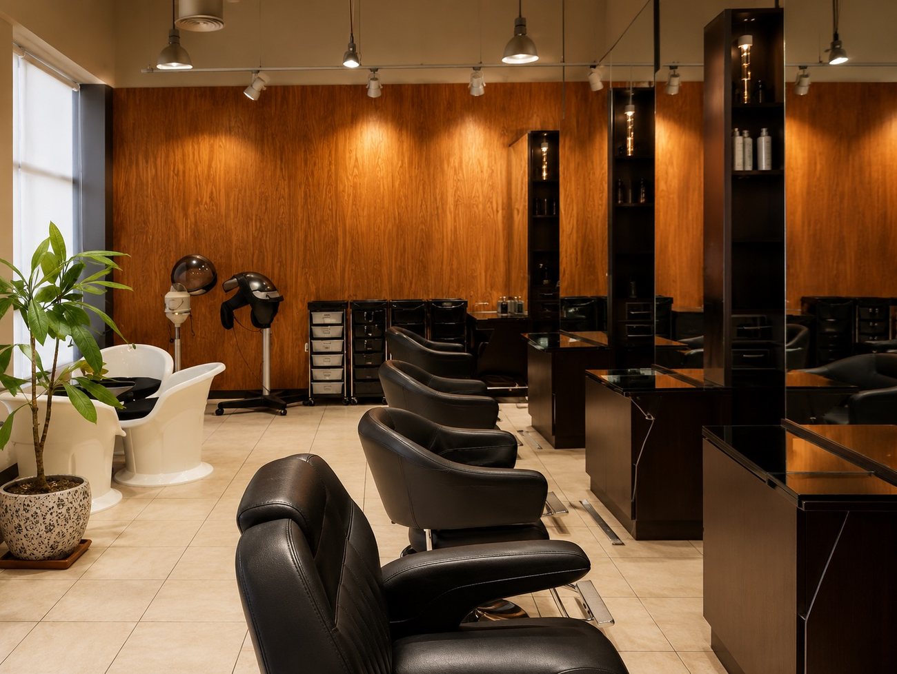 Wash Station & Styling Chairs