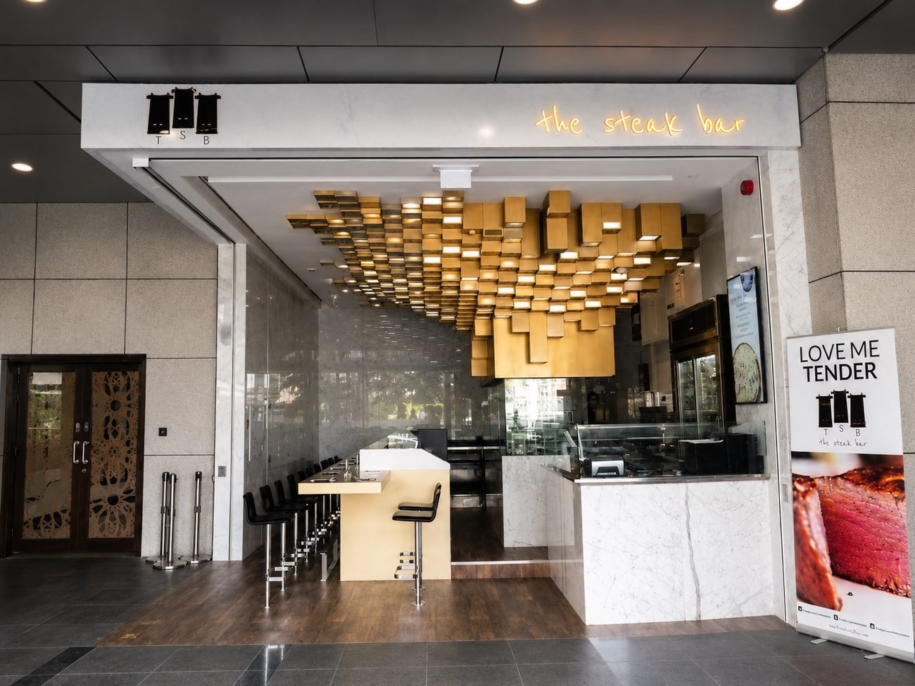 The Steak Bar Storefront, DIFC, Dubai