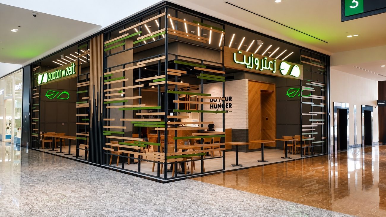 Zaatar w Zeit storefront, Al Zaria City Centre Mall, Sharjah